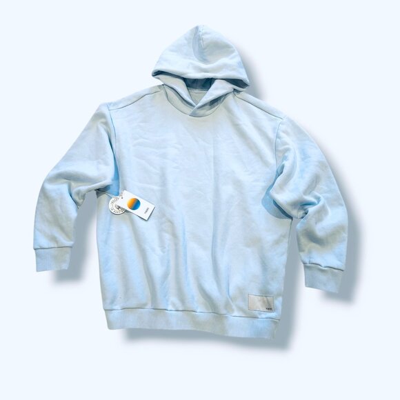 Vuori Restore Oversized Hoodie Light Mist M Organic Cotton French Terry Jumper - Picture 1 of 13